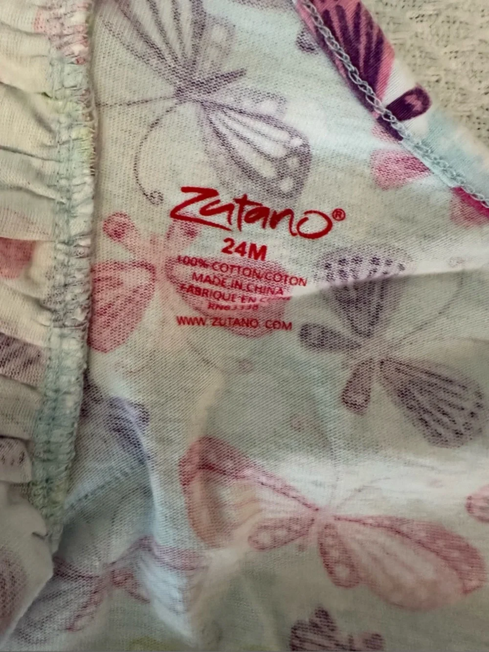 Zutano Baby Girl Tunic Sz 24 Month Excellent Condition
